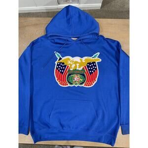 Authentic JEFF HAMILTON CLASSIC EMBROIDERED LOGO HOODIE Mens 2XL  / XXL